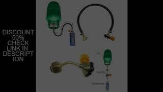 Valve Braided Hose Gas Refill Adapter Rubber Gas Refill Pipe Tube Cylinder Convertor Filling Tank Co