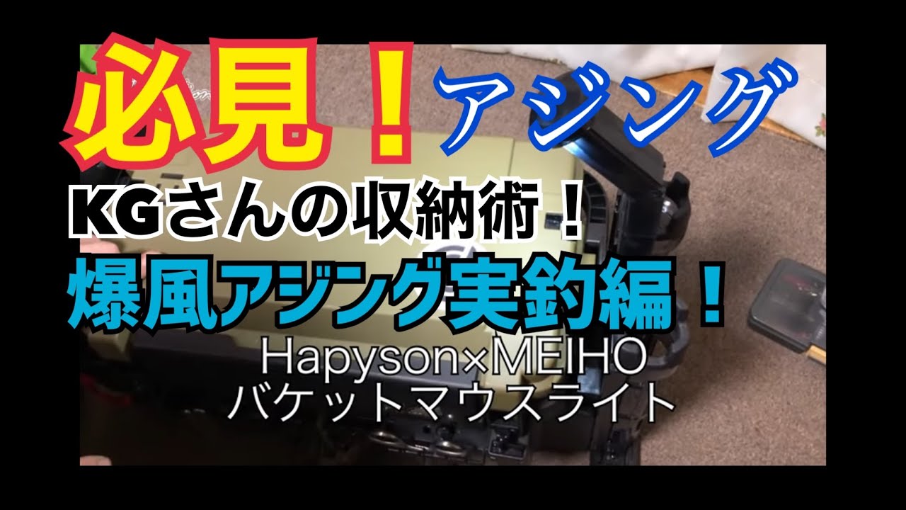 アジング 爆風 極寒 アジャスト Kgさんの収納術もあるよ Youtube