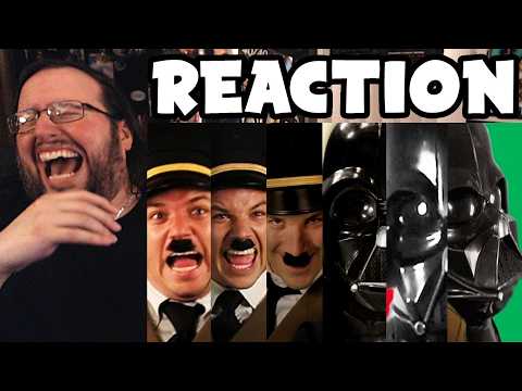 Gor's "Darth Vader vs H*tler Parts 1 2 and 3 Epic Rap Battles of History" REACTION