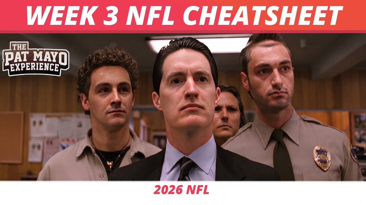 NFL Week 3 Cheat Sheet: Lotto Prop Parlay, Injuries, Fantasy Rankings, DraftKings & Spread Picks
