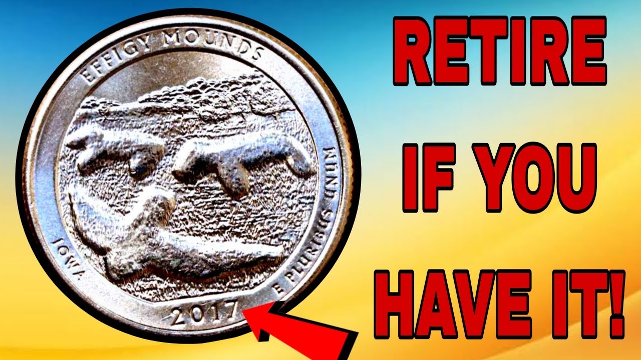 2017-D Effigy Mounds Quarter Worth HUNDREDS?! Rare Error You NEED To Check For!