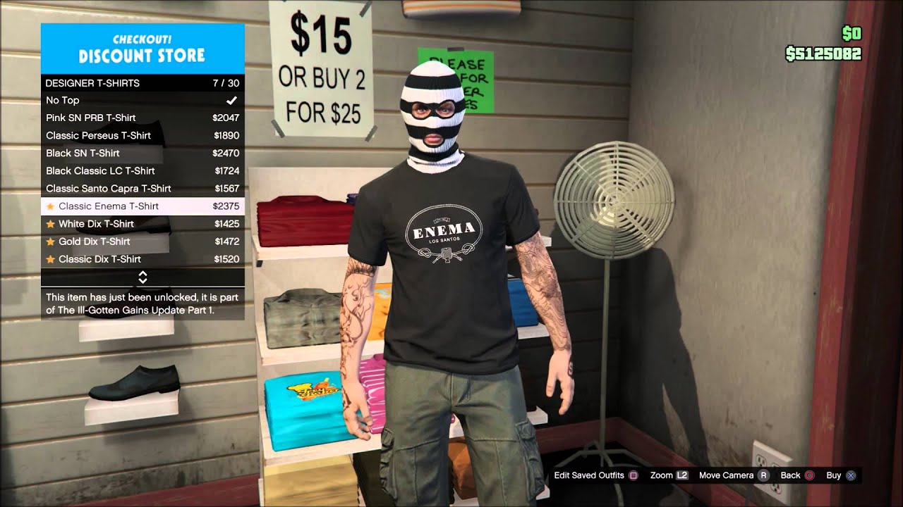 Shopping for some new clothes in GTA 5(GTA 5 gameplay) YouTube
