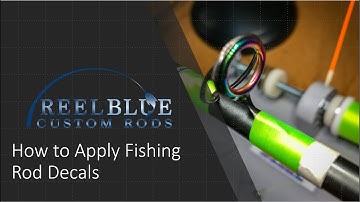 Custom Rod Building - How to Apply Decals to Fishing Rods