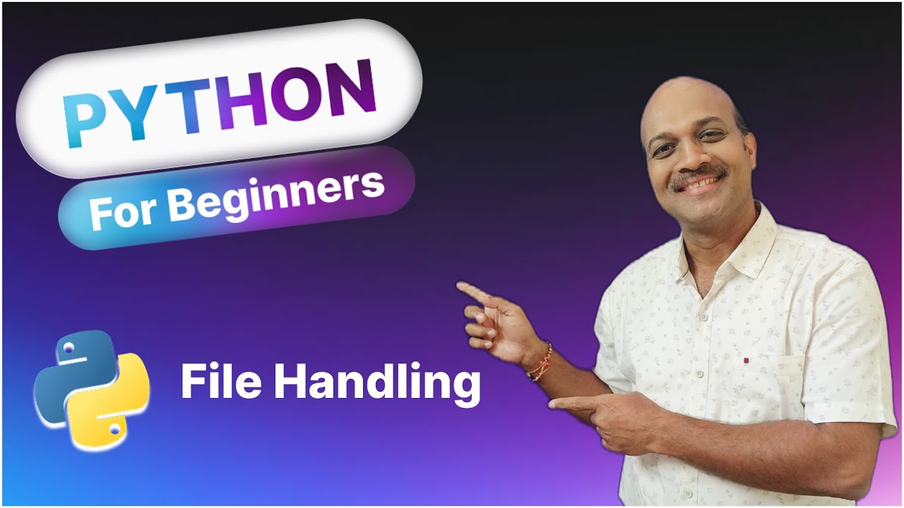 12. File Handling | Python for beginners - YouTube