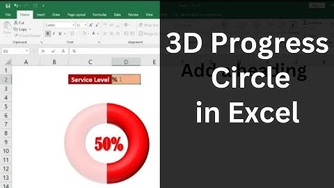 3D Progress Circle in MS Excel