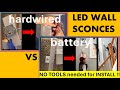 Small LED Wall Sconces You Can Install Anywhere WITHOUT Tools