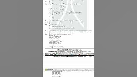Shift 2 ,Mathematics question Paper with solution  JEE Mains 2019 of 8th April