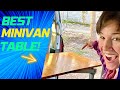 Swivel lagun table in a pacifica minivan camper the best van life table for minivans
