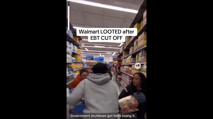 Walmart LOOTED after EBT CUTOFF #theft #ebtcard #walmart #governmentshutdown #funnyshorts