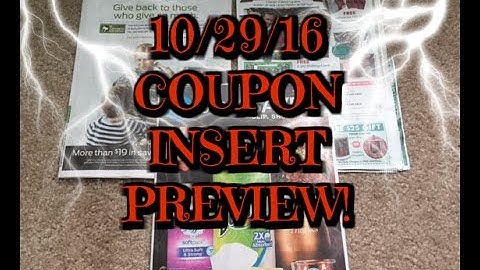 10/29/16: Coupon Insert Preview...3 Inserts this Week..P&G Week!