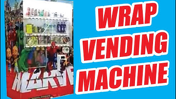 FULL WRAP INKJET STICKER VENDING MACHINE MARVEL