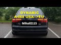 Audi A4 B8 USA Dynamic turn tail бегущие повороты желтые переделка