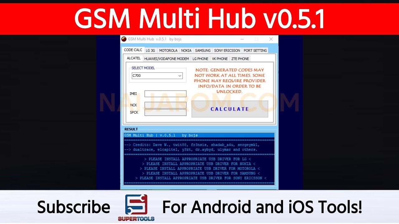 GSM Multi Hub v0.5.1 - Best Repair Tool For Android Devices | Super Tools