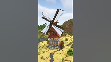Building a windmill in minecraft - timelapse & tutorial
