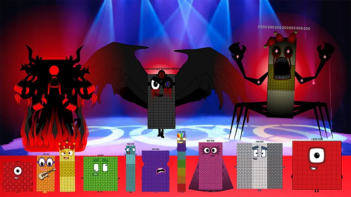 Numberblocks Vs Mega! Uncannyblocks band but different (1S - 10S) Battle of the Mini Giants!