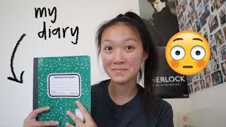 reading my middle school diary (exposing my middle school self) + life update