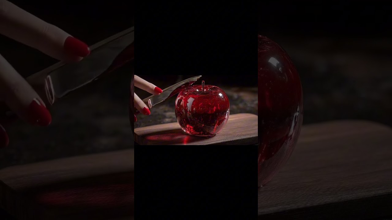 Cutting glass fruit/Резка стеклянных фруктов !