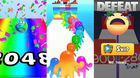 Ball Merge 2048 vs Man Runner 3D Satisfying Games vs Merge Number Run Master 🏃‍♀️ 👌 #cutiepie22yt