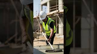 Tough workers do cement leveling work with simple tools #shorts