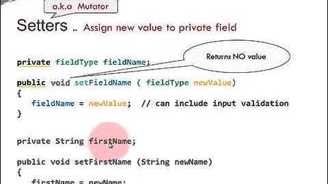 Java  Fields, Getters, Setters