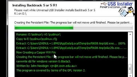 How to Install Backtrack on USB