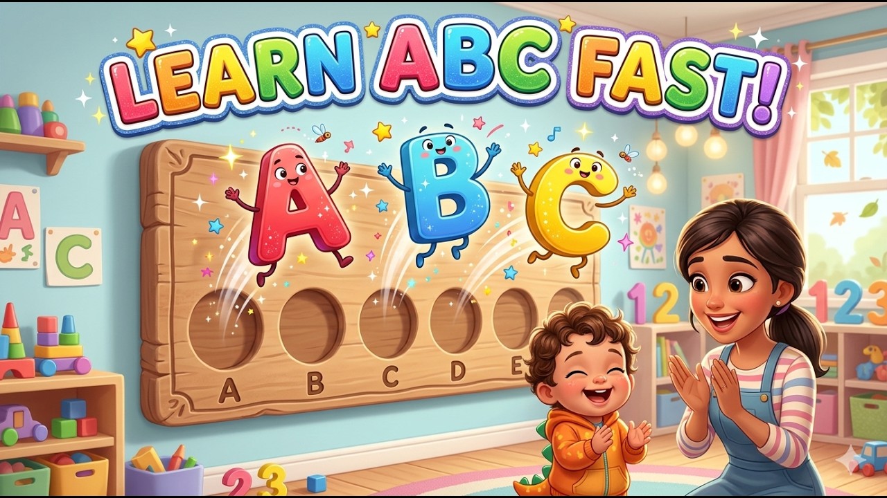 abcさんへ ABC Puzzle for Kids | Learn Alphabet A-Z on Wooden Board 🧩 - YouTube