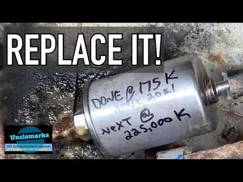 How to change replace fuel filter Buick LeSabre Park Ave (EP 197)