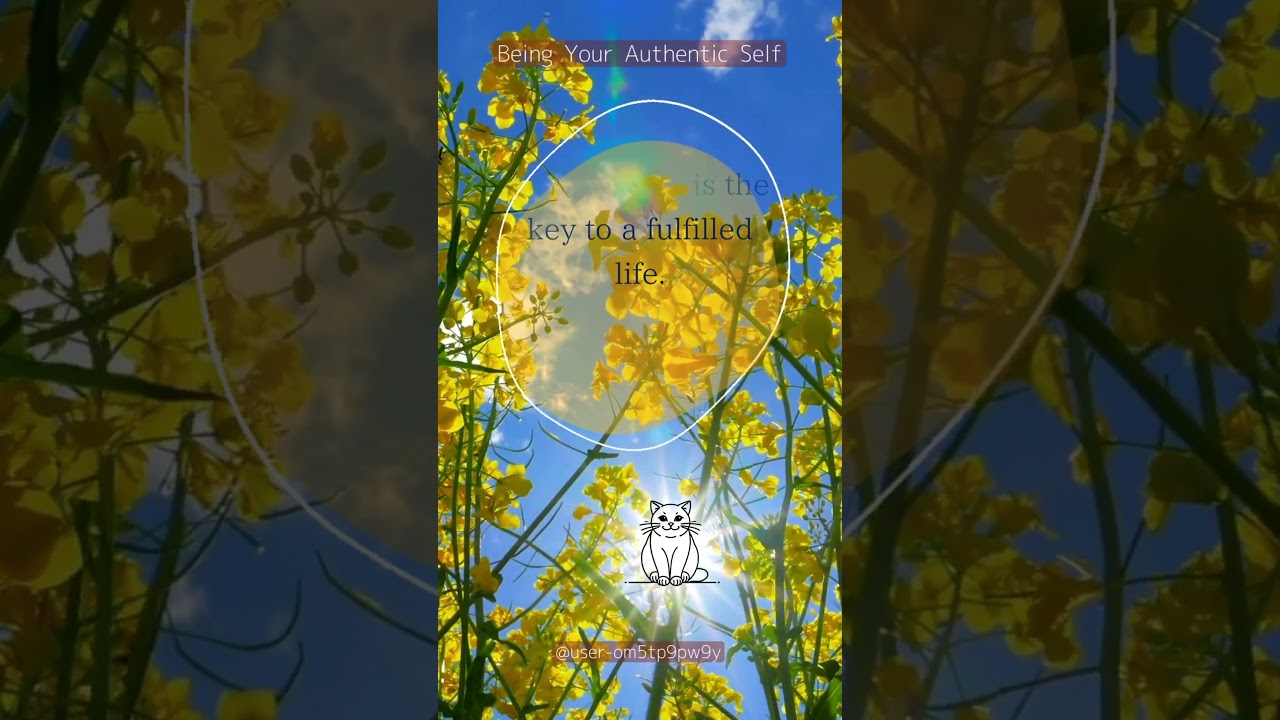 Authenticity is the key to a fulfilled life