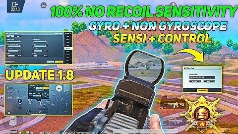 THE BEST SENSITIVITY SETTING 1.8.0 GYRO AND NON GYRO 100% WORKING.