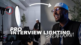 PRO interview lighting breakdown + create contrast with white balance