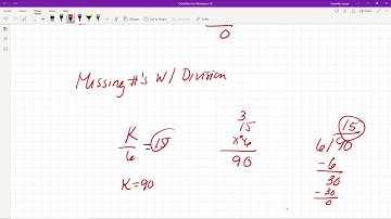 M76: Missing numbers in multiplication and Division