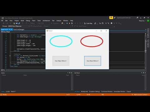 How to Draw Ellipse in VB.NET