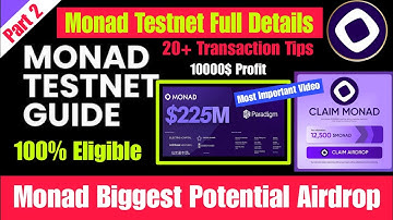 Monad Testnet Airdrop Guide | Monad Airdrop Full Details Part 2 | 20+ Ecosystem Dapp Testnet Airdrop