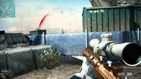 blinded no scope headshot wall bang first blood mw3 nice