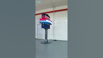 Outdoor rotating led display tower