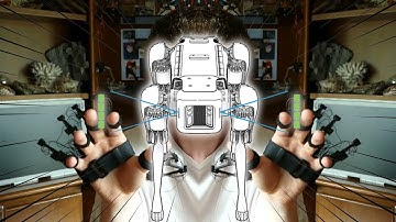 I built VR Haptic Gloves to Control Robots