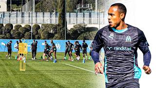Les images de l’ENTRAÎNEMENT des olympiens dans la BONNE HUMEUR avant d’affronter Auxerre 🩵