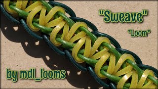 "Sweave" Rainbow Loom Bracelet Tutorial (Made on 2 pins)