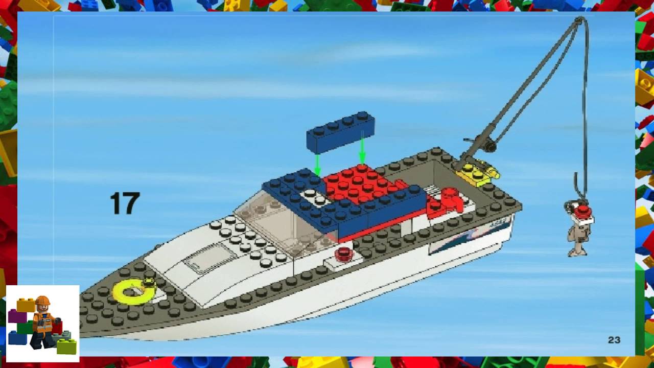 lego instructions - city - harbour - 4642 - fishing boat