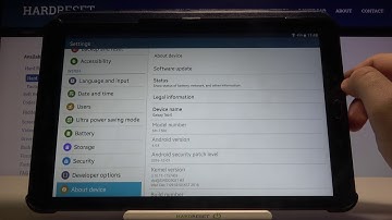 How to Check Device Specification on SAMSUNG Galaxy Tab E - About Tablet