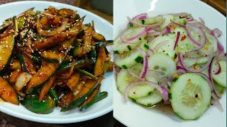 CUCUMBER IN 2 WAYS // EASY AND QUICK APPETIZER OR SIDE DISH RECIPES