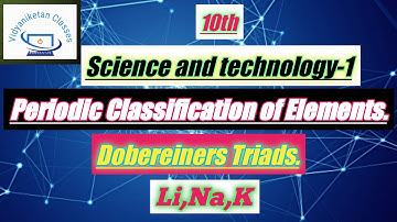 Periodic Classification of Elements. Dobereiners Triads.