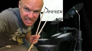 DONNER DED-100 5 Drums 3 Cymbals