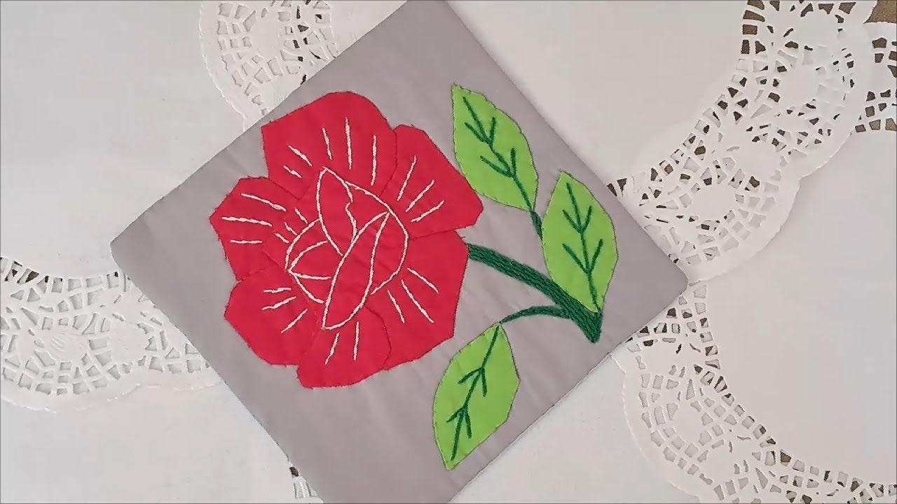 Rose Table Mat Fabric Table Mat A Beauty at your Table! YouTube