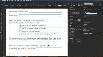 InDesign 2022 - Radio Buttons on a Basic Form