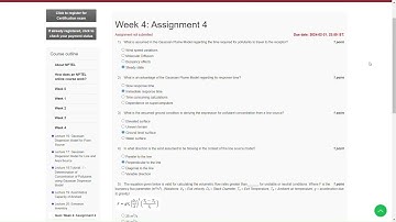 Air pollution and Control  Week 4  assignment answers | Jan - Apr 2024 | SS Creations