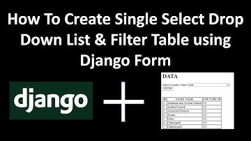 15 Django independent / single  Dropdown List & Filter Table using Django Form Example