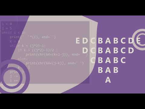 93 Alphabet Triangle Pattern without any pre-defined method using while loop in Python