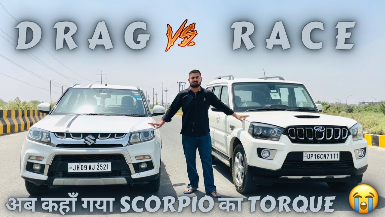 DRAG RACE 🔥 SCORPIO vs BREZZA | उम्मीद नहीं थी ये हार जाएगी | REHAN YADAV VLOGS | v-50