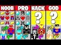 Minecraft Battle: HOW TO PLAY SUPERHERO CRAFTING CHALLENGE - NOOB vs PRO vs HACKER vs GOD Animation